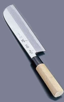 堺 菊守 極上 鎌形薄刃(片刃) 22.5cm【業務用包丁】【和包丁】【ナイフ】【和食包丁】【堺菊守】【業務用】