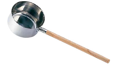 SA18-8そば杓子 【杓子】【しゃくし】【柄杓】【18-8ステンレス】【Ω】【業務用】