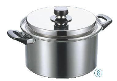 エレックマスター・ライト 深型両手鍋 24cm【IH対応】【両手鍋】【電磁調理器対応】【IH対応】【業務用鍋】【ウォーターシール調理】【ELECMASTERLIGHT】【業務用】