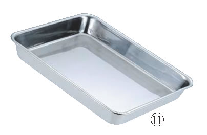 ステンレス浅型角バット 6枚取 【ステンレスバット】【ステンレス角バット】【業務用】