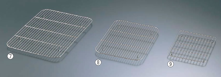 アルマイト 深バット用 網（クロームメッキ） 大用 【アルミバット用網】【アルミ角バット用網】【クロームメッキ】【アルマイト】【業務用】