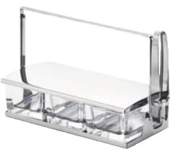 ガラス薬味入れ No.835(3ヶ仕切)【調味料入れ】【業務用】