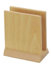 シンビ 木目柄メニューブック立 MD-1 白木【メニュースタンド】【メニューブック立て】【業務用】