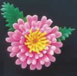 プリティフラワー ミニ菊ピンク・ツートン (400入)【飾り花】【ディスプレイフラワー】【業務用】