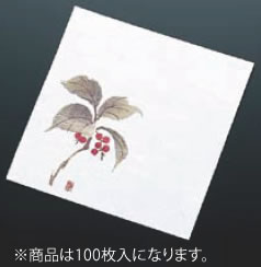 ニュー四季懐紙 4寸(100枚入) NS-15 万りょう(12月～1月)【和食和紙】【敷紙】【業務用】