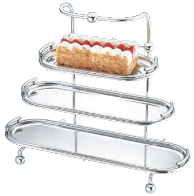 UK18-8 3段小判ケーキスタンドA【代引き不可】【業務用】