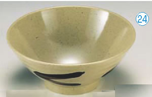 メラミン｢くの字｣ そば丼(大) AN-65K【丼ぶり】【茶碗】【業務用】