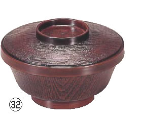 まゆ型飯器 トチ内朱 1-225-6【茶碗】【ご飯お椀】【ご飯茶わん】【ご飯器】【業務用】