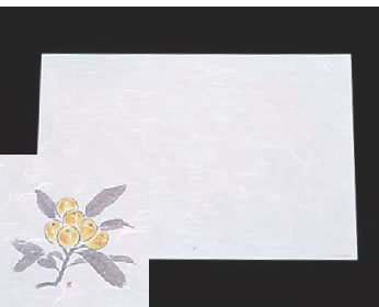 遠赤抗菌和紙 尺3まっと(100枚入) びわ WS-17【敷紙】【会席紙】【会席マット】【業務用】