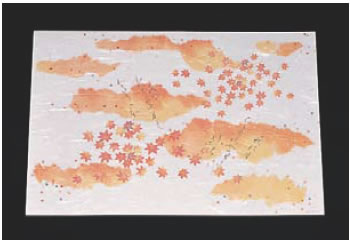 尺五まっと 古今(100枚入) もみじ KSG-18【敷紙】【会席紙】【会席マット】【業務用】