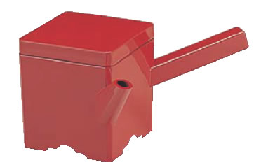 角ゆとう 朱 1-556-10 小【汁入れ】【つゆ入れ】【業務用】