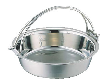 SW 電磁用ツル付チリ鍋 29cm 【IH対応】 【IH 電磁調理器対応】【ちり鍋 チリ鍋】【料理演出用品】【和食卓上鍋 鍋用小物】【業務用】