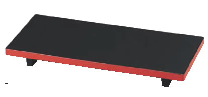 DX盛台 (小) 黒渕朱 70015200 【寿司皿】【料理演出用品】【業務用】