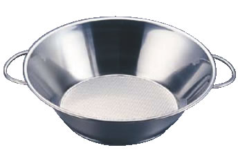 UK18-8両手ハンドルパンチング油こし 30cm【油こし】【業務用】