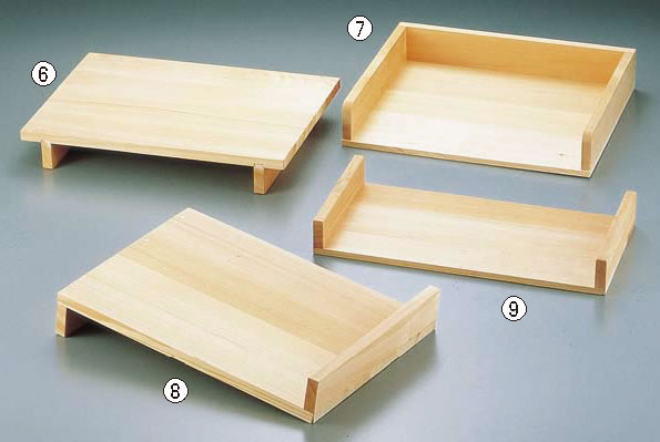 木製 チリトリ型作り板(サワラ材) 小【流し缶】【かまぼこ板】【練り板】【業務用】