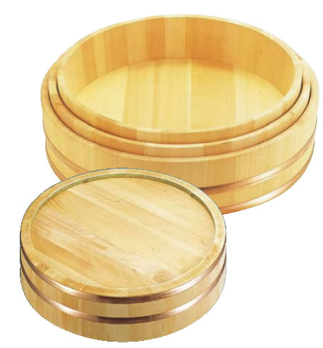 木製銅箍 飯台(サワラ材) 48cm【飯きり】【寿司桶】【半切】【業務用】