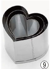 SA 18-8業務用 抜型 ハート 小【抜き型】【飾り型】【焼き型】【型抜き　野菜】【業務用】のサムネイル