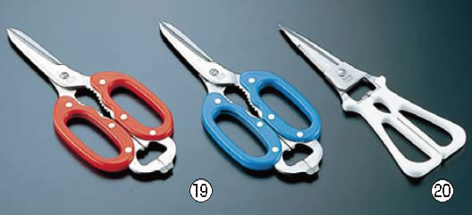 【メール便配送可能】料理バサミ コックさん 赤【scissors】【剪刀】【業務用】