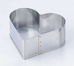 18-8 刃付セルクルリング ハート型 15cm 【ケーキリング・セルクルリング】【製菓用品 製パン用品】【製菓用型】【18-8ステンレス】【業務用】