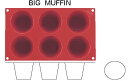 マルテラートフレキシブルモルドSF052 75 ビックマフィン 6ヶ取 【シリコン型 ベーキングモルド】【ケーキ型 洋菓子焼型 】【製菓用品 製パン用品】【フレキシブルモルド 天板型】【Martelato】【業務用】