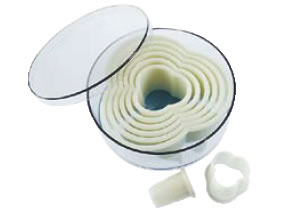 デバイヤー 樹脂製パテ抜 三ッ葉 8PCSセット 4304.70 【製菓用品 洋菓子焼型 】【パテ抜 クッキー抜き型】【De BUYER】【業務用】