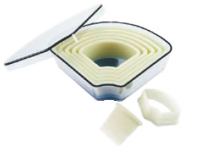 デバイヤー 樹脂製パテ抜 末広 7PCSセット 4304.80 【製菓用品 洋菓子焼型 】【パテ抜 クッキー抜き型】【De BUYER】【業務用】