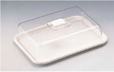 ラブリーハット 角ケーキ(ホワイト) 大 【店頭 ディスプレー用品】【製菓用品】【販売トレー バスケット POP】【ケーキ用品】【業務用】