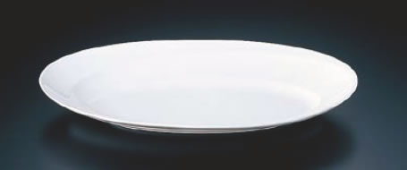 グランデビアンカ 波型オーバルプレート GB2178 (L)【バイキング ビュッフェ】【バンケットウェア】【盛器 大皿】【GRANDE BIANCA】【業務用】