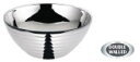 18-8 サラダボール/ライン(ダブル) 二重中空構造 14cm【バイキング】【ビュッフェ】【サラダ】【サラダバー】【保冷】【業務用】