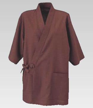 男女兼用 作務衣 JT-2012 (焦茶) LL【ユニフォーム】【作業着】【飲食店用】【業務用】