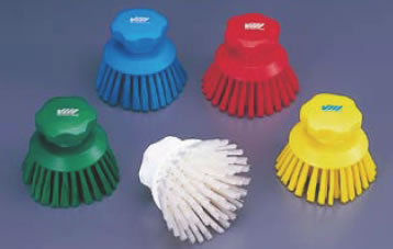 ウ゛ァイカン ハンドブラシ丸 ハードタイプ 3885 グリーン 【清掃道具 掃除道具】【Vikan】【たわし】..