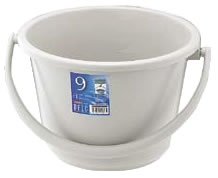 ベルク 広口バケツ グレー 9WB【清掃道具 掃除道具】【清掃用品】【業務用】