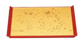 宴盆 色紙金箔渕朱 2尺1寸【お盆】【会席盆】【懐石盆】【和食盆】【敷膳】【御膳盆】【宴盆】【-53-10】