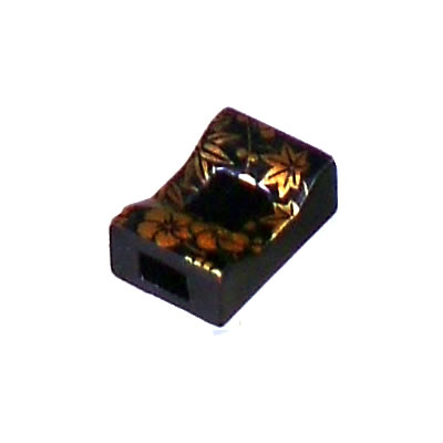 ■5セット■舟型箸止兼用箸置　黒春秋■5セット■
