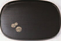 尺3寸小判盆 手まり【お盆】【和風盆】【料理盆】【会席盆】【懐石盆】【木製盆】【トレイ】【トレー】【B-5-71】