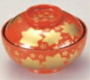 4.5寸平仙才丸椀 総洗朱春秋【椀物】【煮物椀】【椀盛り】【菜盛り椀】【雑煮椀】【多用椀】【耐熱椀】..