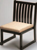 6本格子高椅子 ベージュ(布)【代引き不可】【椅子】【座椅子】【イス】【和室椅子】【旅館に】【料亭に】【A-3-48】