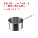 パデルノ 深型片手鍋(蓋無)1006-20cm 電磁【片手鍋】【業務用鍋】【PADERNO】【ステンレス】【電磁調理器対応】【IH対応】【ステンレス製】