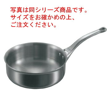 デバイヤー アフィニティ ソテーパン片手(蓋無)3730-24cm【ソテーパン】【de BUYER】【アフィニティ】【電磁調理器対応】【IH対応】【ステンレス製】【片手鍋】【業務用】