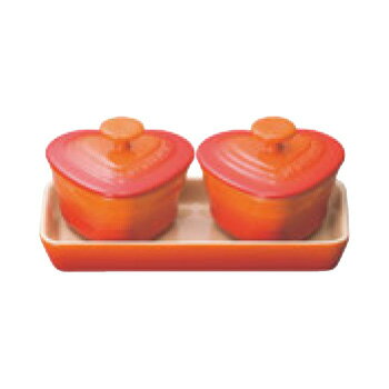 ル・クルーゼ プチラムカンダムールセット 910223 オレンジ【ラムカン】【ル・クルーゼ】【LE CREUSET】【ストーンウェア】【キャニスター】【電子レンジ対応】【オーブン対応】【直火不可】【キッチン用品】