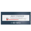 温度計 プチサーモスクエア 48785 135mm ホワイト よこ目盛【温度計】【計量器】【thermometer】