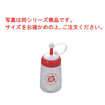 プッシュミーフレッシュ M(300ml)赤【業務用】【調味料入れ】【ボトルディスペンサー】