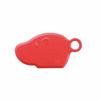 【メール便配送可能】アニマルシリコンスクレーパー カバ レッド 087-1003【業務用】【ヘラ】