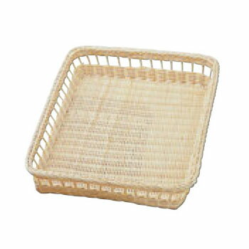 安心コート 籐製 パンカゴ Y-3-N 300×400×70【業務用】【籐かご】【パンかご】