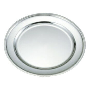 UK 18-8 菊渕 丸皿 32インチ【代引き不可】【シルバートレー】【お盆】【トレイ】