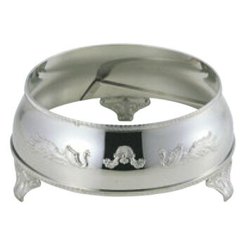 UK 18-8 V型 丸飾台 16インチ用【代引き不可】【シルバートレー】【お盆】【トレイ】