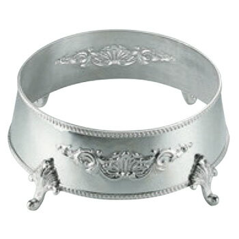 H 洋白 丸皿飾台 16インチ用 三種メッキ【代引き不可】【シルバートレー】【お盆】【トレイ】