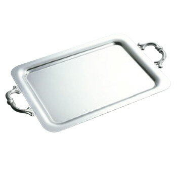 SW 18-8 プレーン 角盆 20インチ モンテリーハンドル付【シルバートレー】【お盆】【トレイ】