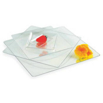 ソリア フルイド クリア PL20260(10入)130×120【デザート皿】【デザートプレート】