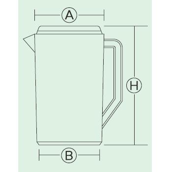 サーモス ウォーターポット TPD-700 ブラック【業務用】【水差し】